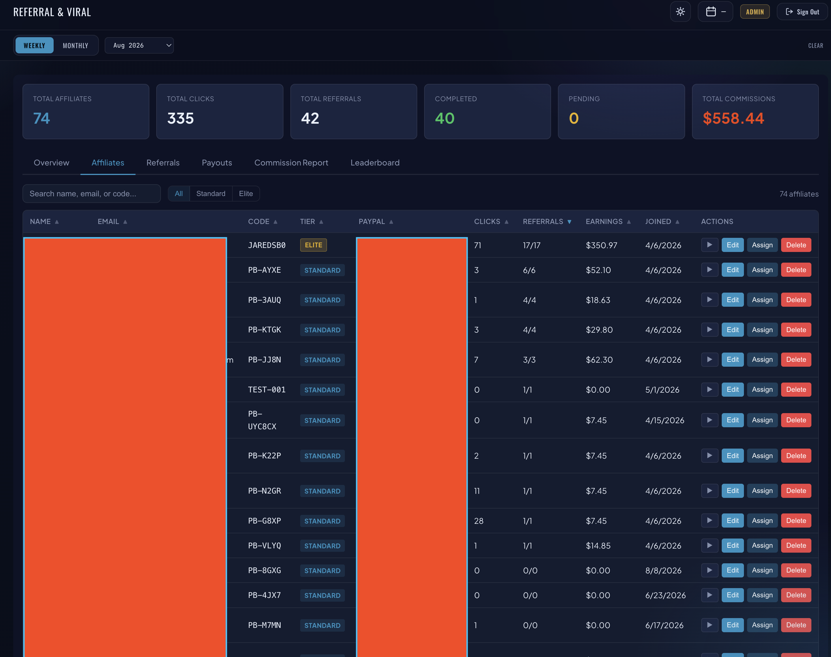 Referral system proof 1